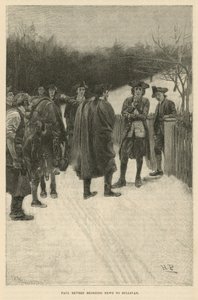 Paul Revere bringing news to Sullivan by Howard Pyle